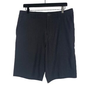 O'neill Men's Dark Gray Locked Slub Hybrid Shorts w/ Pocket Stretch size 36